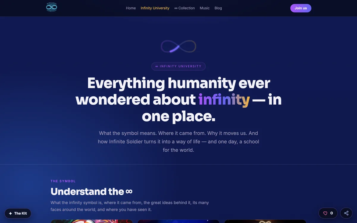 Infinity University — everything about infinity in one place